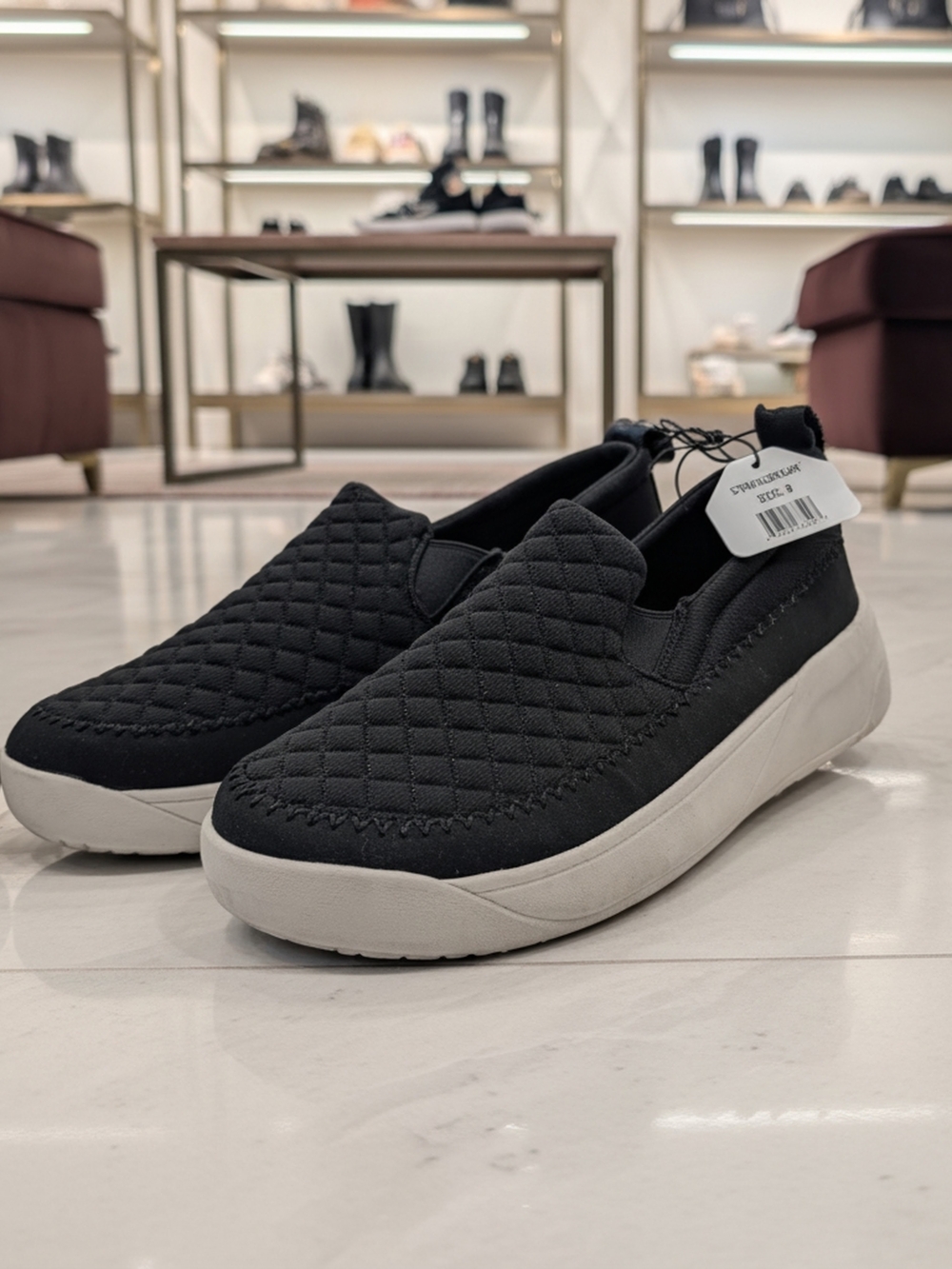 New Staheekum Quilted Slip-On Comfort Sneakers - Black Women's 9